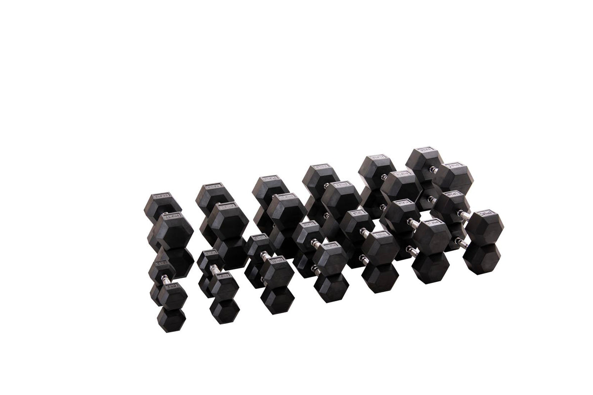 Custom Hex Dumbbell Set Builder With Optional Rack