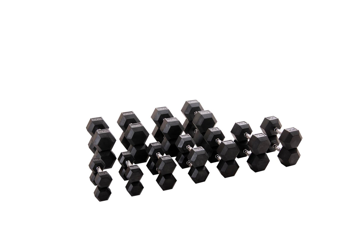 Custom Hex Dumbbell Set Builder With Optional Rack