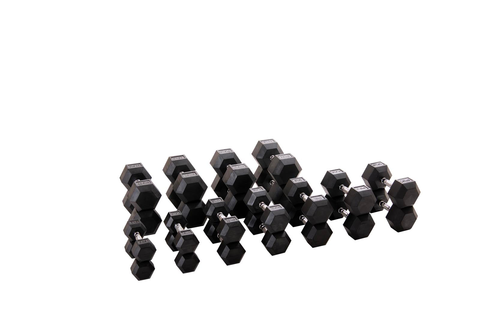 Custom Hex Dumbbell Set Builder With Optional Rack