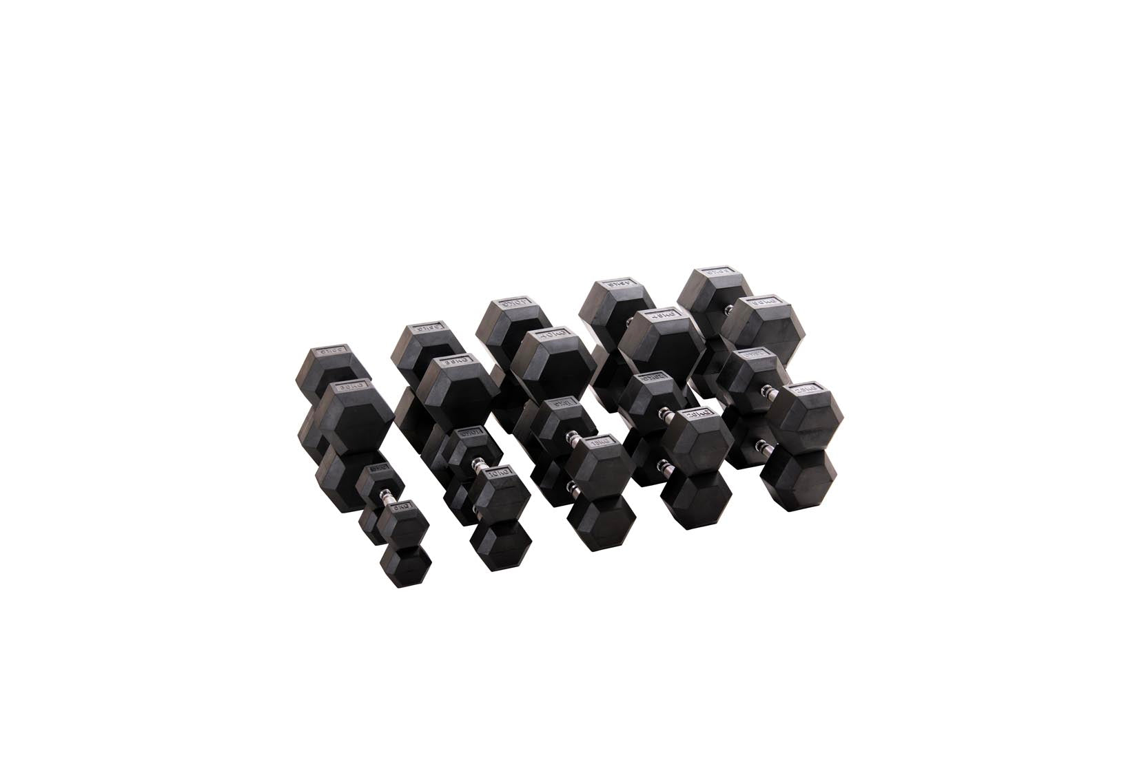 Custom Hex Dumbbell Set Builder With Optional Rack