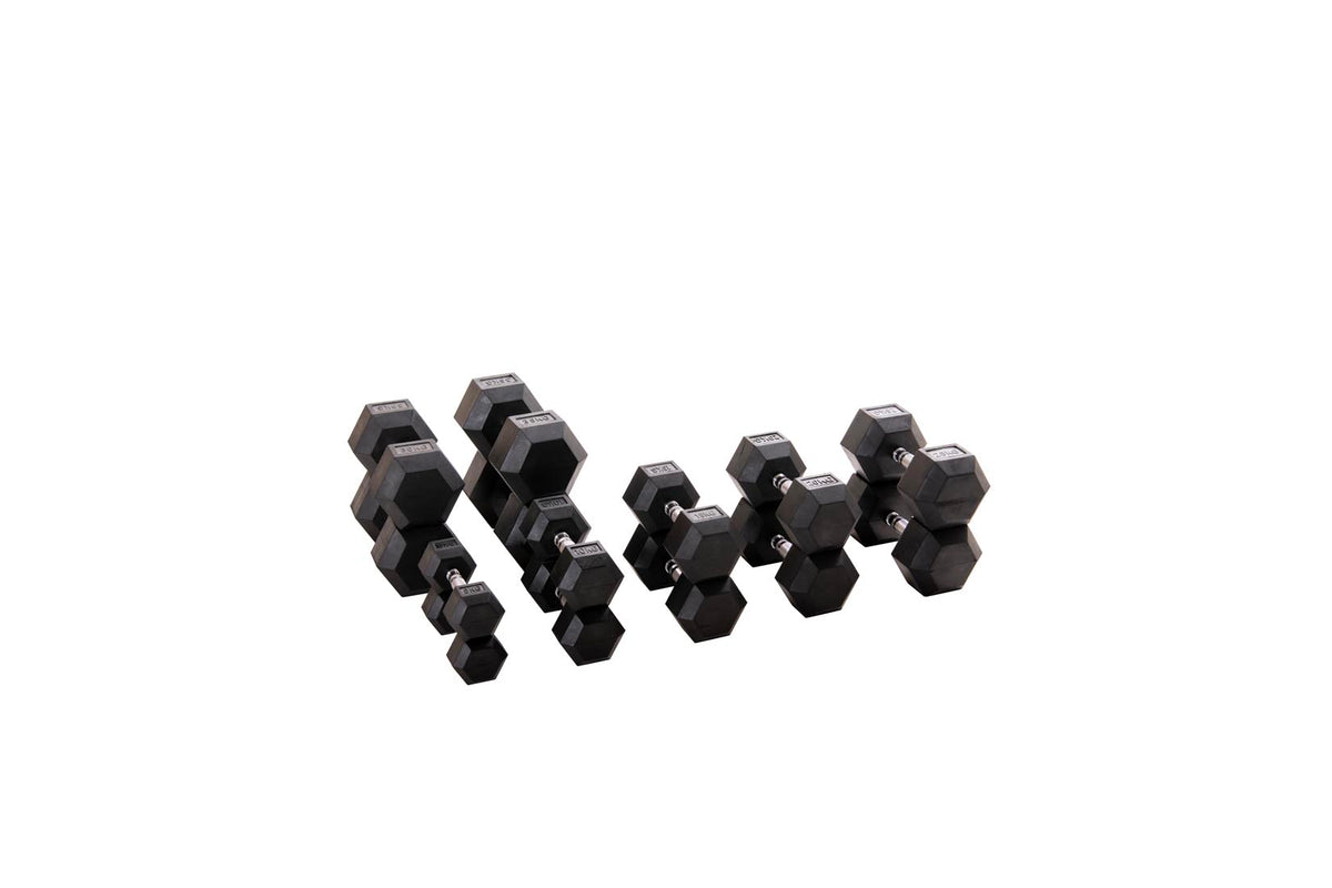 Custom Hex Dumbbell Set Builder With Optional Rack