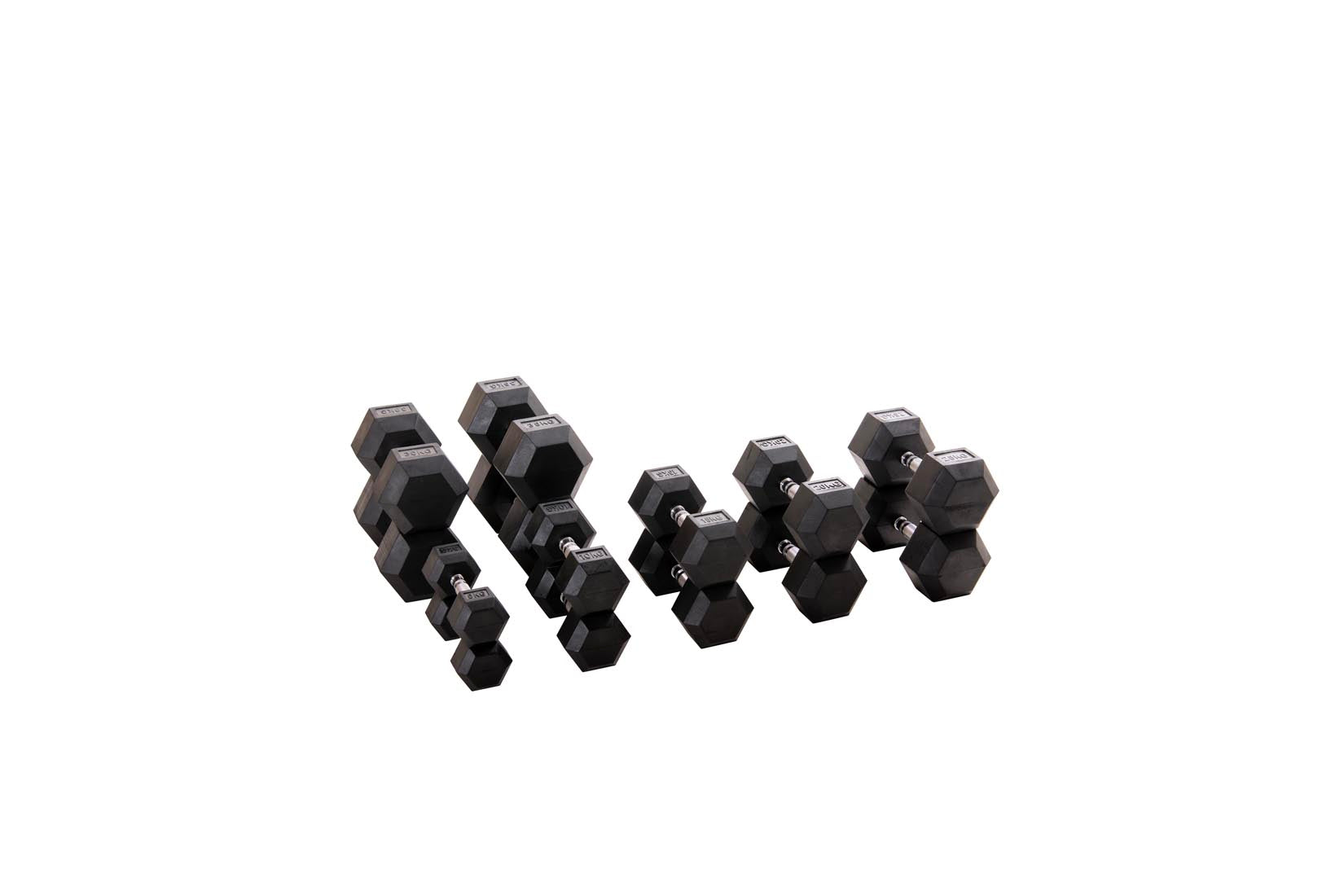 Custom Hex Dumbbell Set Builder With Optional Rack