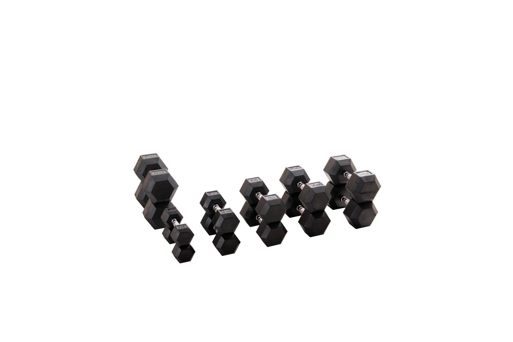 Custom Hex Dumbbell Set Builder With Optional Rack