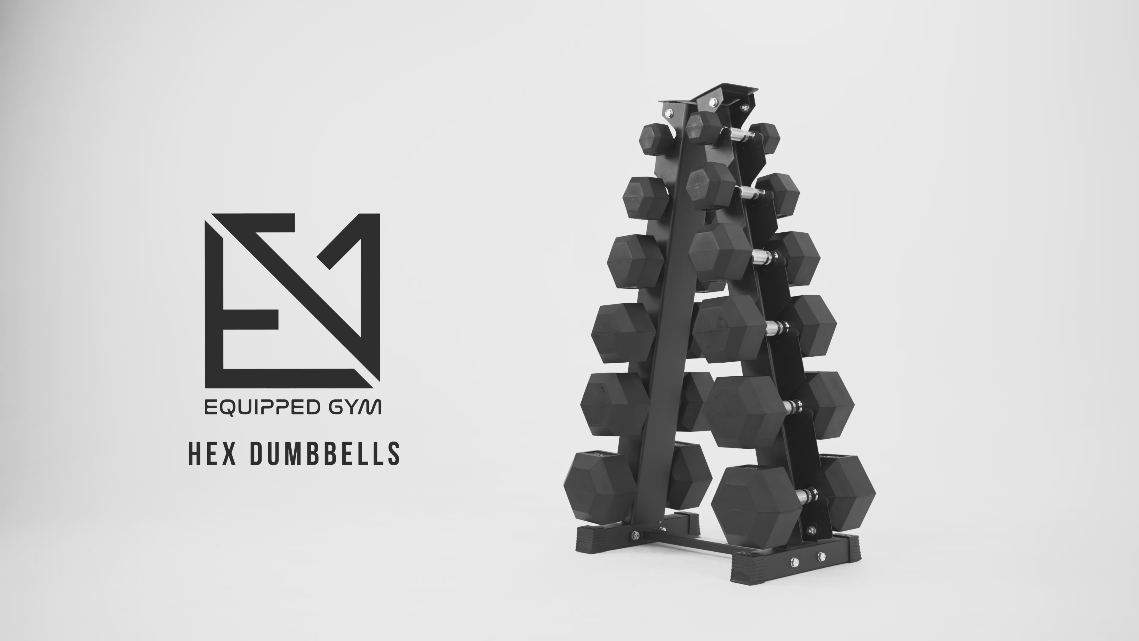 Hex Rubber Dumbbell Pairs (KG)