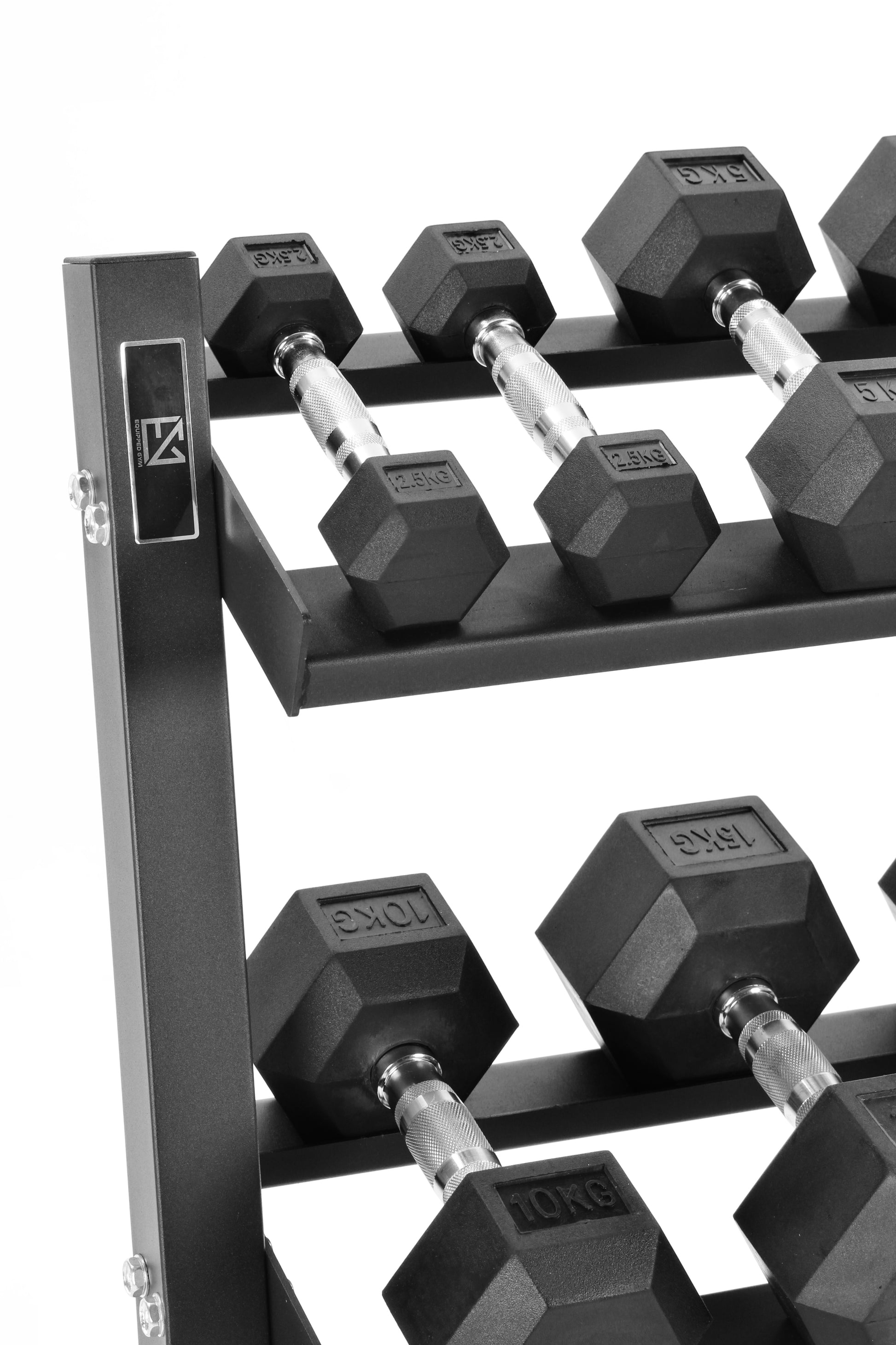 Cap Dumbbell Set 5-50 Rubber Hex Head Dumbbell Set 50lb Midwest