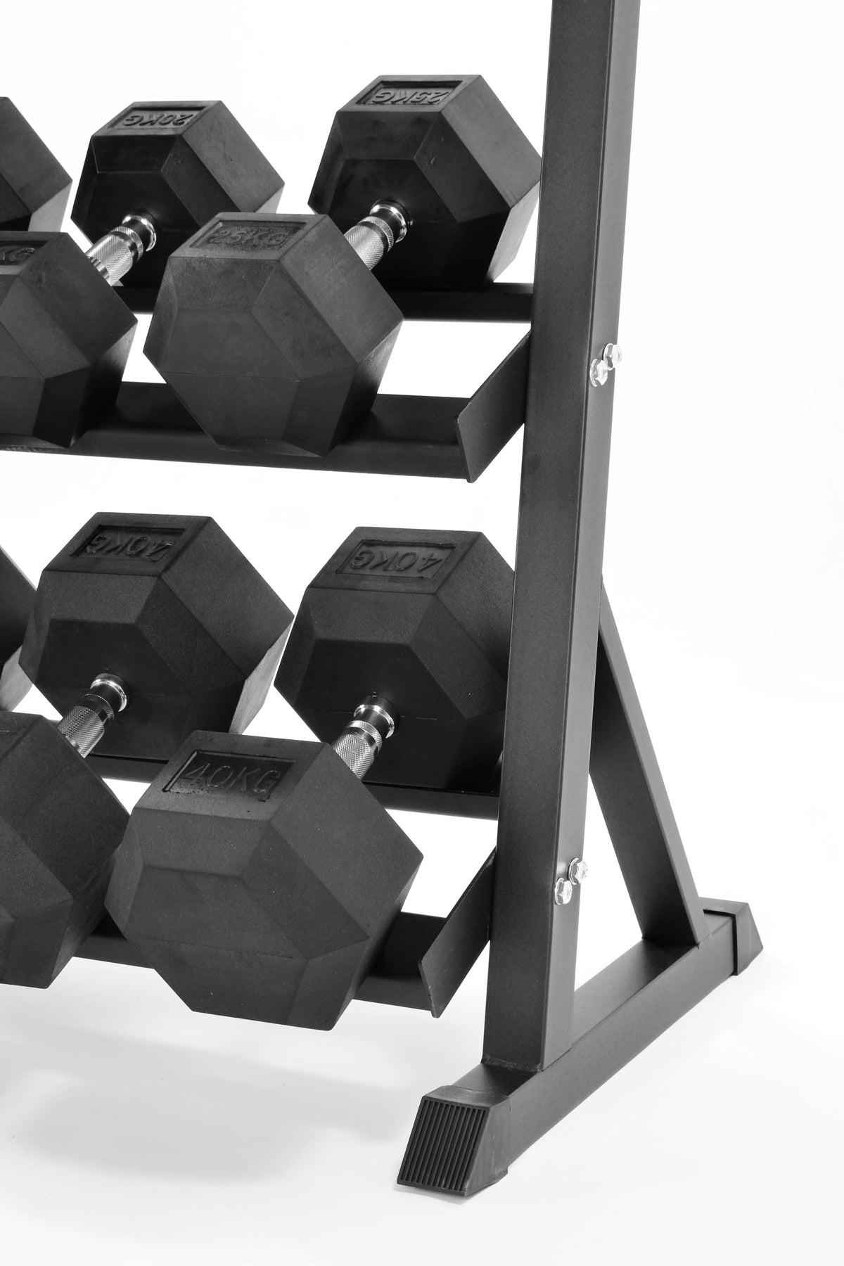 2.5kg-40kg Hex Dumbbell Set & 3-Tier Rack, additional view